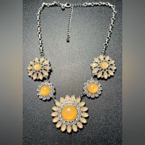 Lia Sophia CHRISTINA'S JOY Rhinestone Sunflower Retired Floral Statement